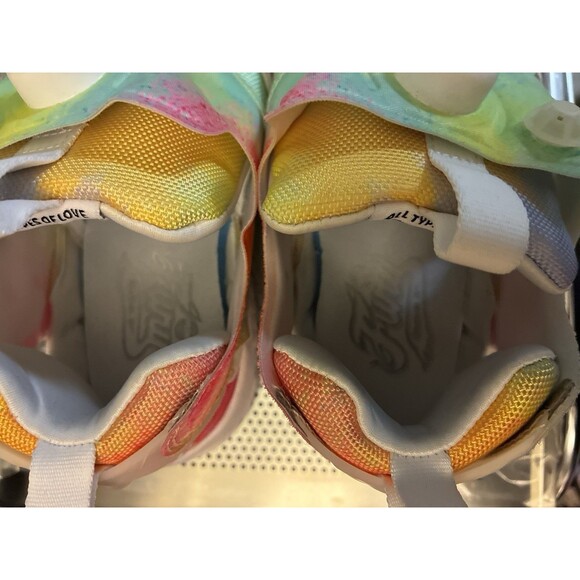 Reebok InstaPump Fury Low Top Multicolor Tie-Dye Rainbow Athletic Sneaker main image 8